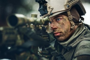 Soldier takes aim
