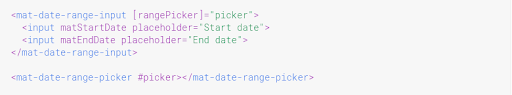 connect the range picker